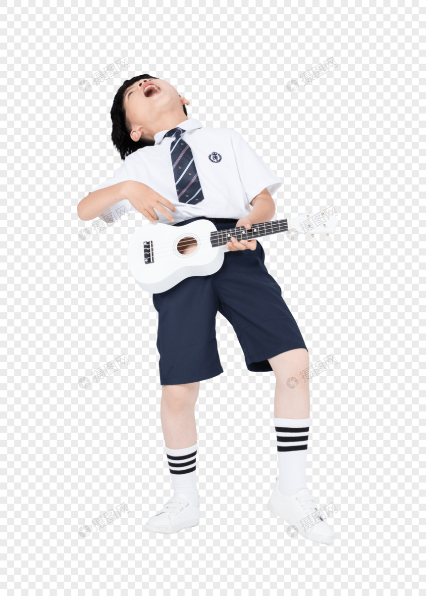 弹吉他的快乐男孩图片