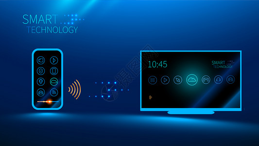 链接电脑高科技手机无线遥控设计图片