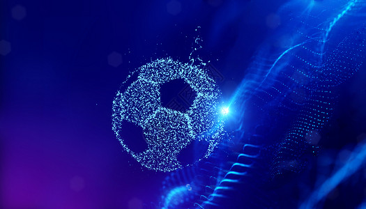 抽象科技足球背景图片