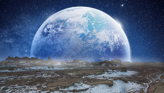 环球光太空星球科技背景设计图片