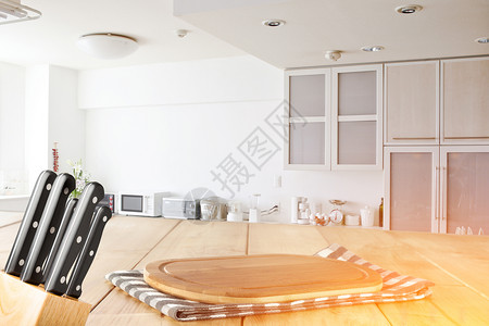 餐刀厨房背景设计图片