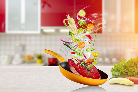 欧美食物素材创意厨房美食设计图片
