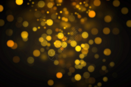 金色漂浮圆圈黑金光斑背景设计图片