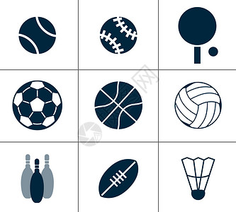 运动球类图标背景图片