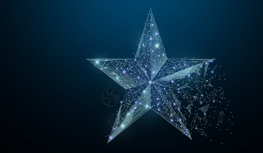 五角星元素创意五角星背景设计图片