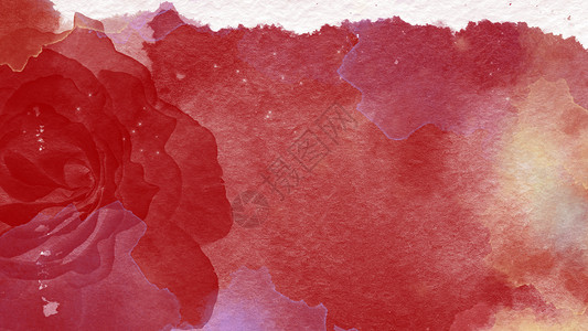 玫瑰纹理水彩抽象背景图插画