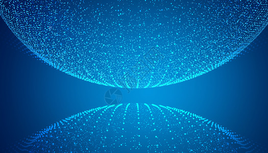 环形点状光效科技抽象背景设计图片