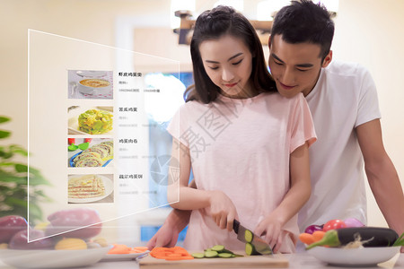 减脂食谱智能厨房场景设计图片