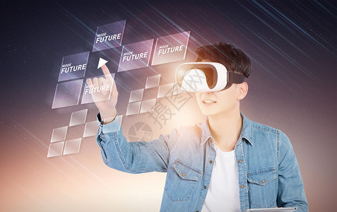 科学眼镜VR虚拟现实设计图片