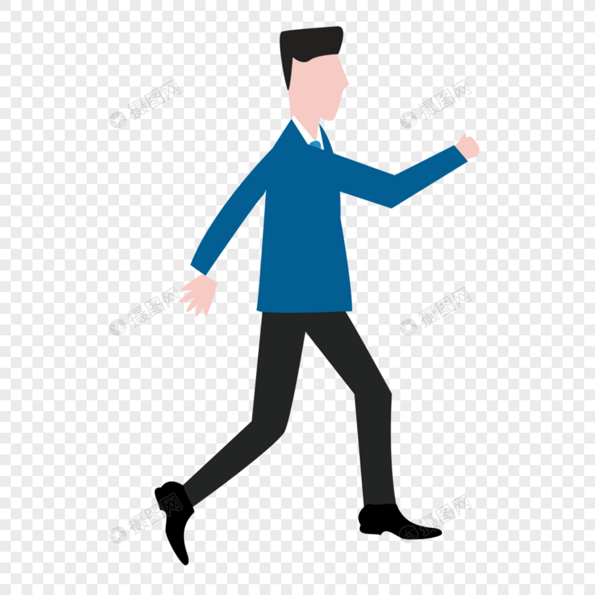 商务奔跑的男士图片
