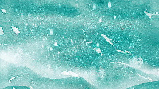 唯美雪山倒影水彩抽象背景图插画