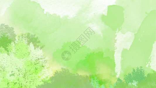 抽象森林水彩抽象背景图插画