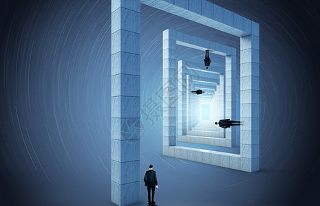 消失素材特效创意螺旋迷宫设计图片