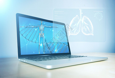 肺疾病科技医疗创意图片设计图片