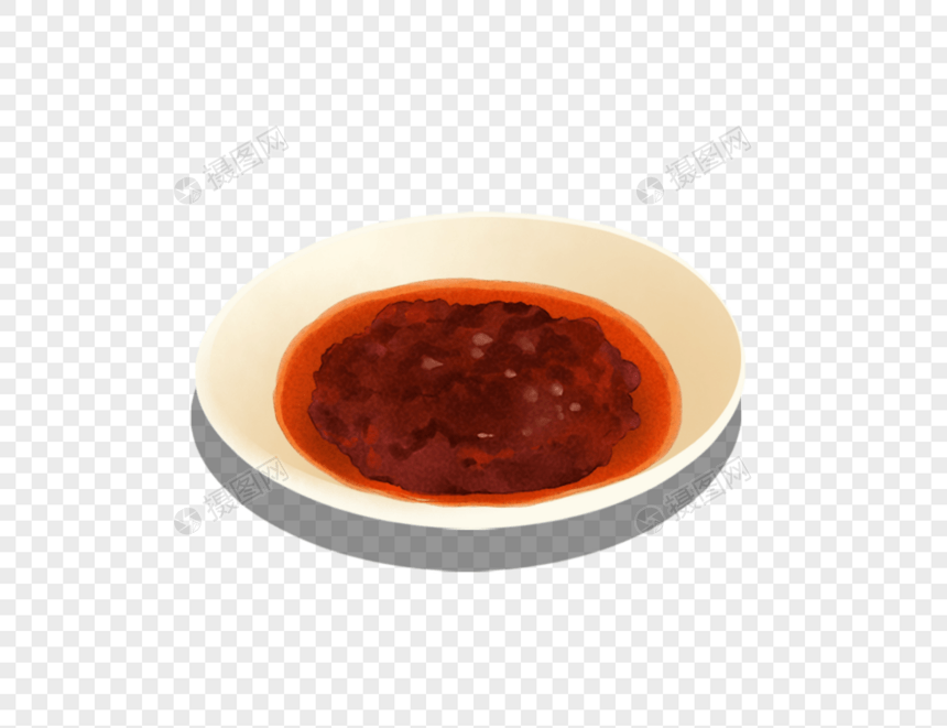 辣椒蘸酱碟元素图片