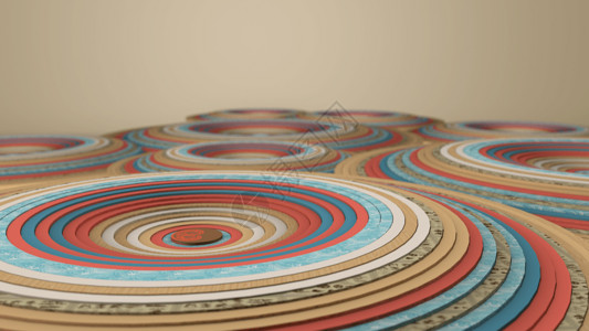 林海动态素材创意圆环空间设计图片