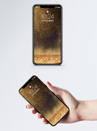 光效炫酷金色鎏金背景手机壁纸模板