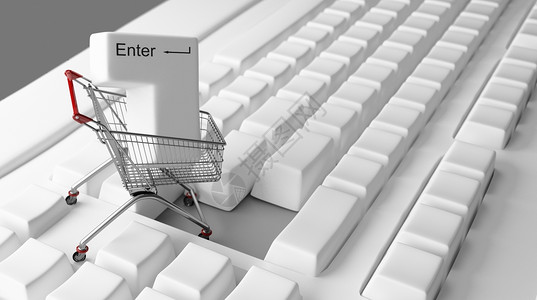 键盘enter键互联网购物设计图片