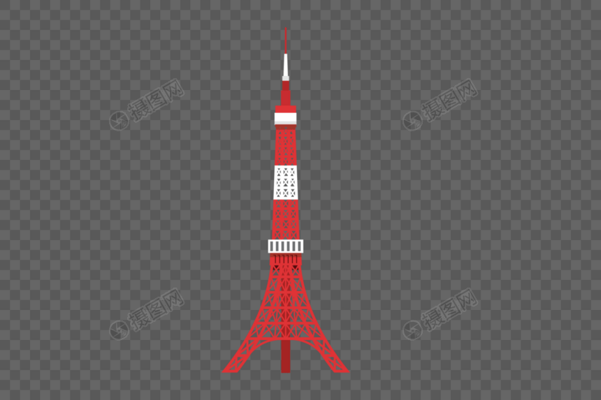 日本建筑东京塔图片