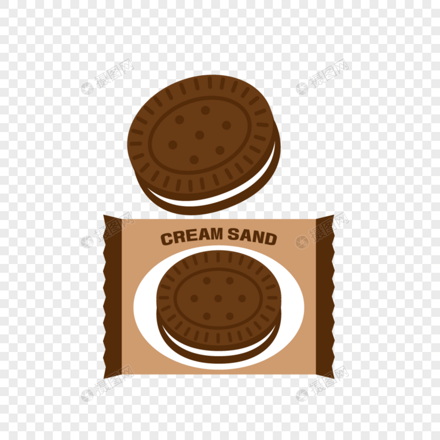 巧克力夹心饼干图片