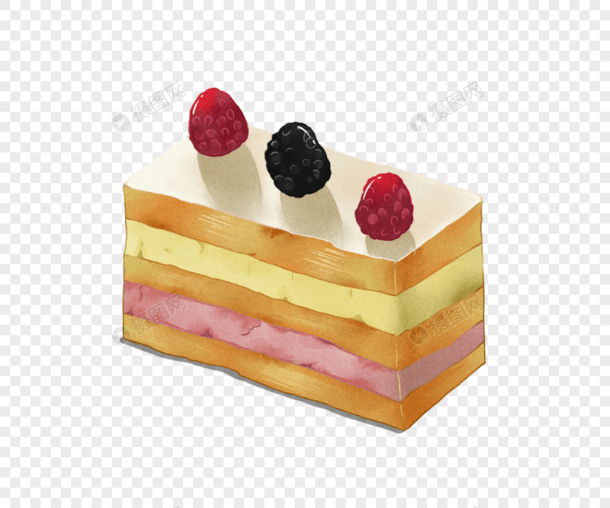 可口小蛋糕元素图片