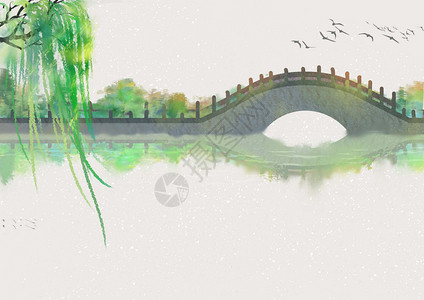 杭州西湖苏堤背景图片