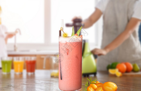 夏季特推果汁鲜榨水果汁设计图片