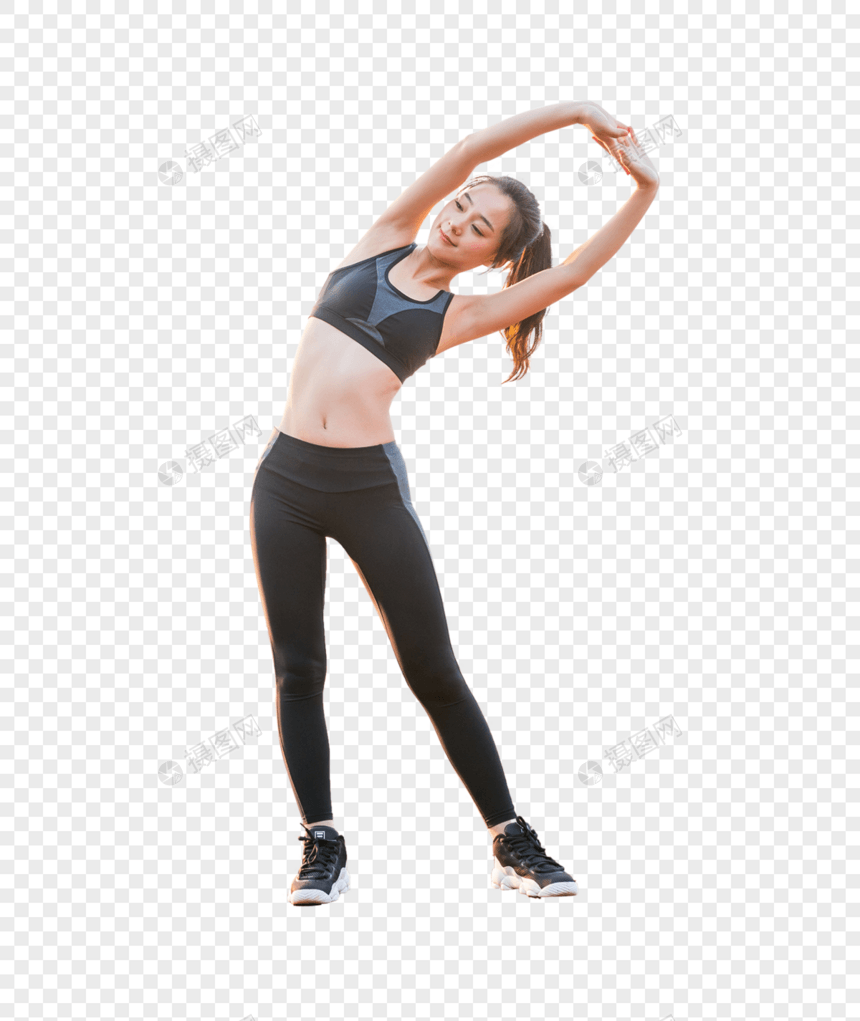 校园操场上运动锻炼的女生图片图片