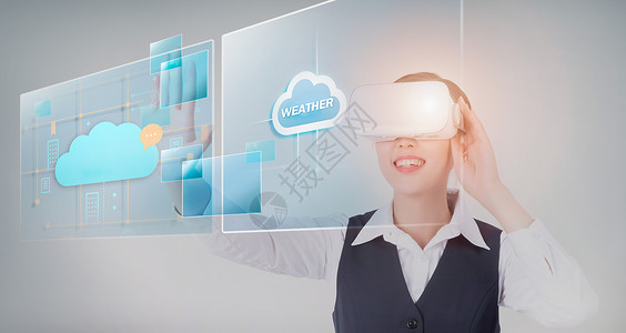 科技感眼镜VR虚拟现实设计图片