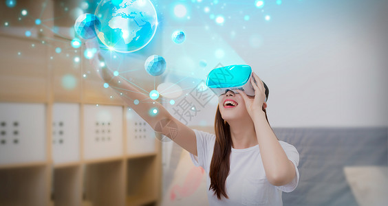 科技感VR眼镜VR虚拟现实设计图片