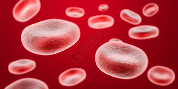 创意血细胞场景高清图片