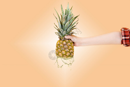 手水花菠萝化水设计图片