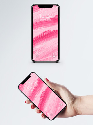 粉红底色粉色艺术背景手机壁纸模板