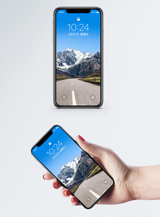 广阔路面公路手机壁纸模板