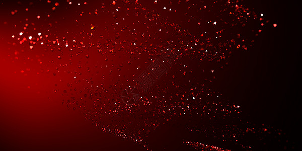 红色黑色海报创意红色粒子空间设计图片