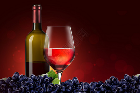 品质好酒创意红酒背景设计图片