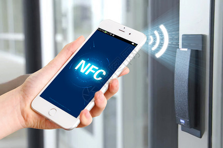 NFC智能门锁背景图片
