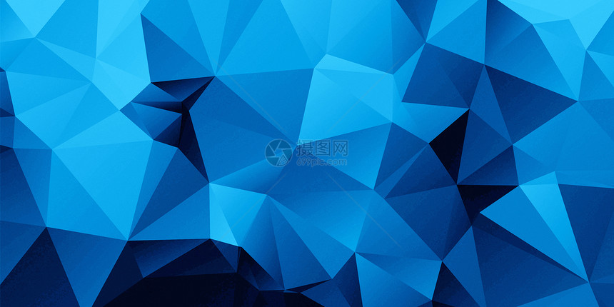 蓝色科技几何背景图片