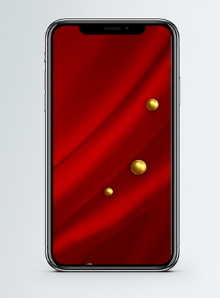 金属艺术素材红色背景手机壁纸模板