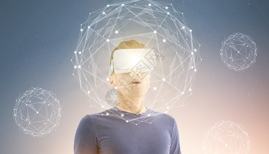 科技感眼镜VR虚拟现实设计图片