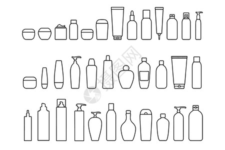 酒瓶元素洗漱用品图标插画