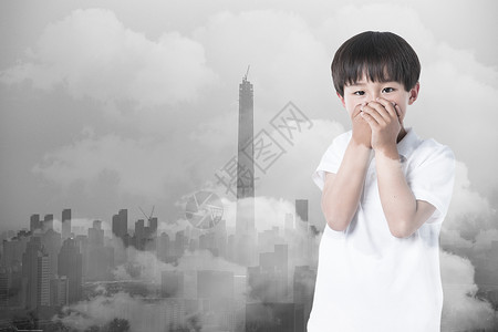 超标排放空气污染设计图片