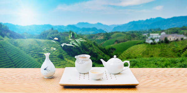 茶叶杯子茶设计图片