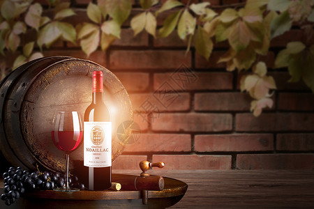 红桶红葡萄酒设计图片