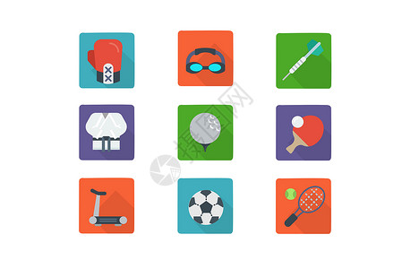 网球服体育竞技类图标插画