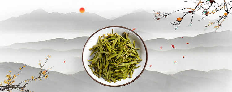 禾花鱼传统茶道文化设计图片