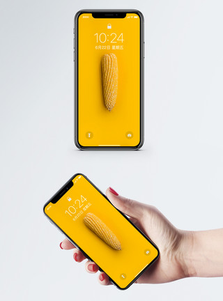 玉米晾晒玉米手机壁纸模板