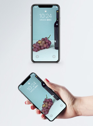 水果酒素材红酒葡萄手机壁纸模板
