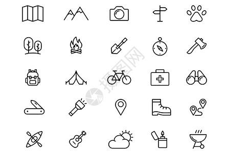 野营图标野营图标高清图片