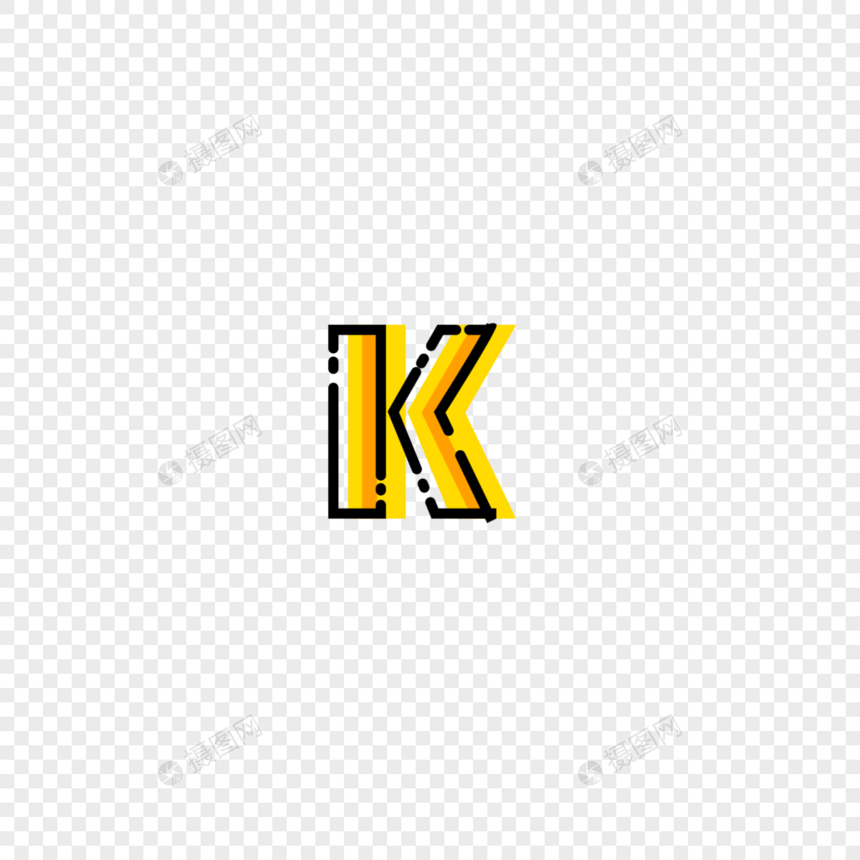 英文字母K字体设计图片